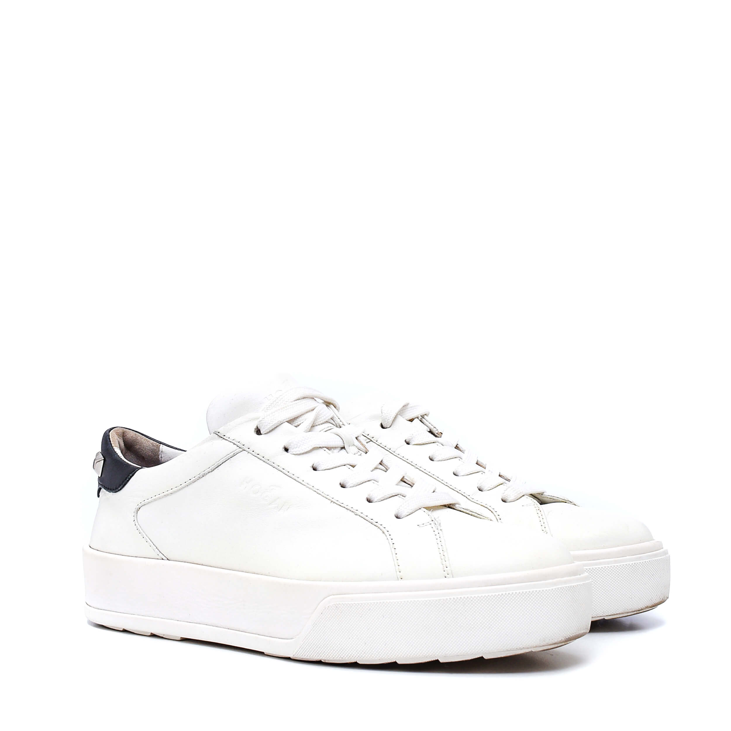 Hogan - White Leather Oversized Sneakers / 39